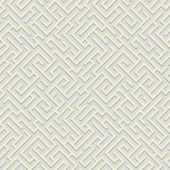 Vector seamless texture. Labyrinth seamless pattern. Abstract background - maze with shadow.