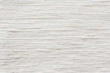 Foto auf Acrylglas Staub Weißer Baumwollstoff, natürlicher handgewebter Leinentextilhintergrund in Cremefarbe