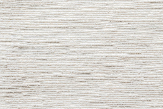 Fototapeta White cotton fabric cloth natural hand-woven burlap texture linen textile background in cream color