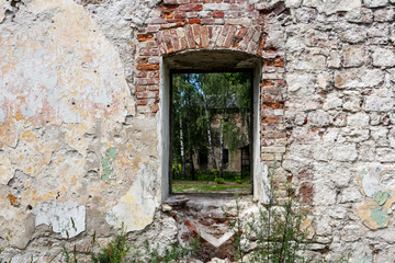 Ruins of the Daugavgriva fortress historical complex of buildings in Riga