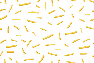 French fries seamless pattern - obrazy, fototapety, plakaty