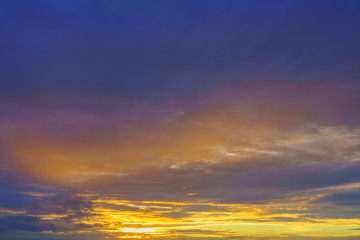 Fototapeta na wymiar Beautiful Colorful twilight at dusk for background