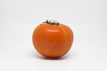 Tomato on white background