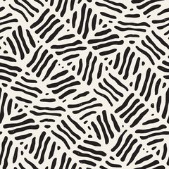 Seamless freehand pattern. Vector abstract rough lines background. Hand drawn strokes.