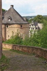 Fototapeta na wymiar Hexenturm des Landgrafenschloss Marburg