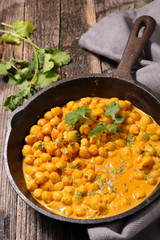 chickpea cooked with cream and curry