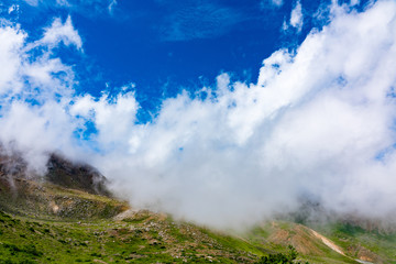 Clouds on Mountain Top