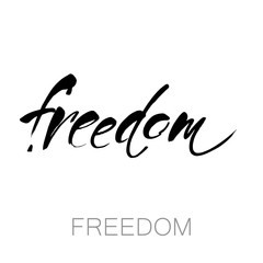 freedom lettering template