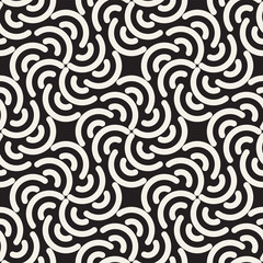 Abstract geometric pattern with stripes, lines. Seamless vector ackground. Black and white lattice texture.