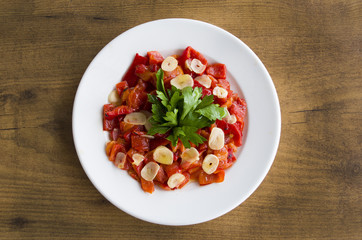 Roasted pepper salad
