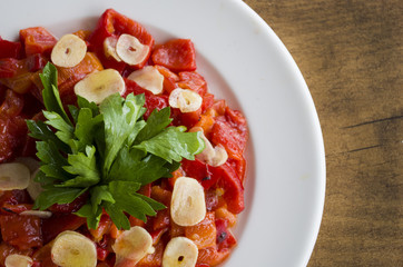 Roasted pepper salad