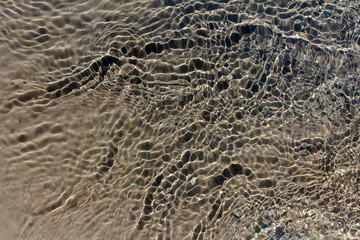 The refraction of sea water, the surge of the sea.