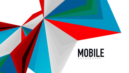 Modern triangle presentation template