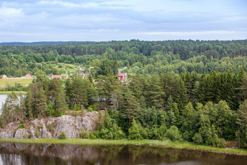 Fototapeta na wymiar Ruskeala marble quarry, Karelia, Russia
