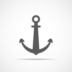Anchor icon. Vector illustration.
