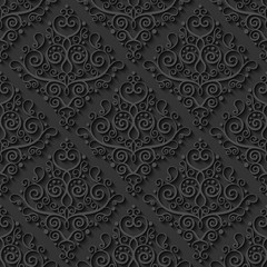 Abstract decorative 3d seamless pattern. Vector Illustration