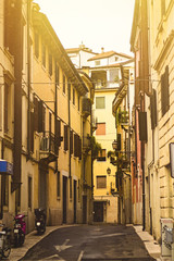 Fototapeta premium Beautiful image of a narrow Italian street