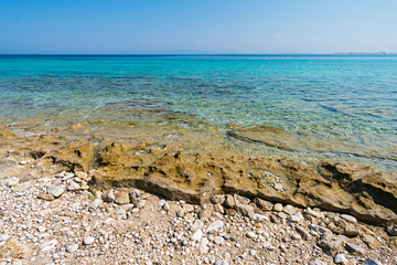 Ionnian sea on the west cost of Lefkada