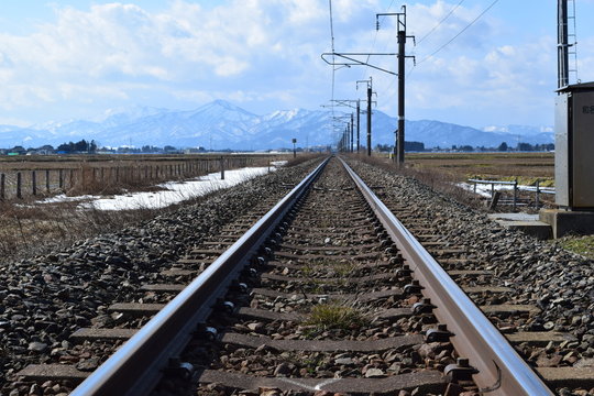 羽越本線の線路