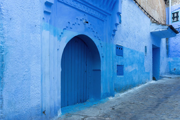 Naklejka premium Rincones de la hermosa ciudad de Chefchaouen al norte de Marruecos