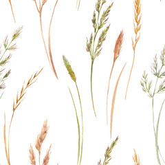 Wild field grass pattern