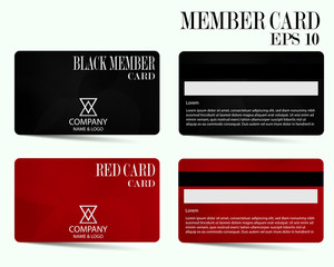 member card, business VIP card, design for privilege member,vector