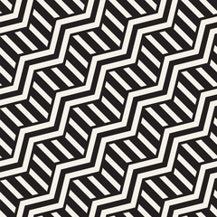 Vector seamless zigzag line pattern. Abstract stylish geometric background. Repeating lattice background