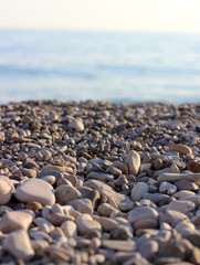 the coast, the stones on the seashore, beach,  coastline