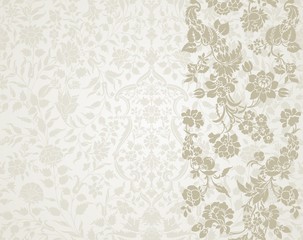 wedding card design, paisley floral pattern , India