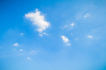 Panorama shot of blue sky and clouds in good weather days