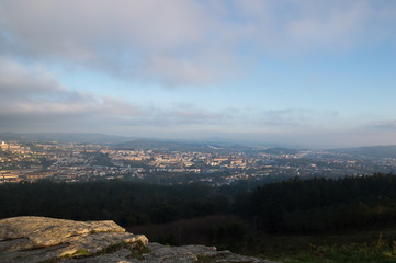 Panoramic view of Santiago