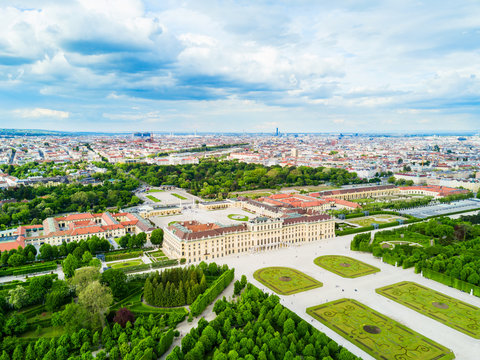 Schonbrunn Palace Aerial, Vienna