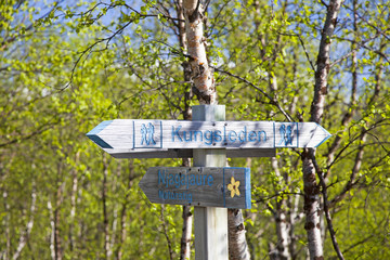 Wegweiser am Kungsleden