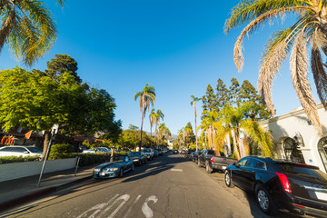 Santa Barbara on a sunny day - obrazy, fototapety, plakaty