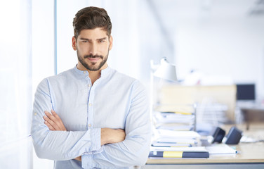 Professional businessman at the office. Portrait of a young marketing director