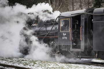 Old steam locomotive