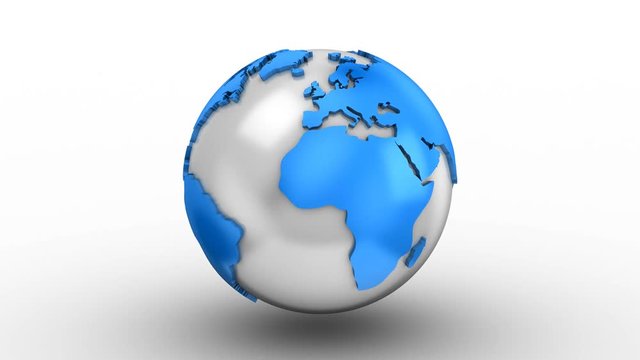 World Map Turns Into a Globe
