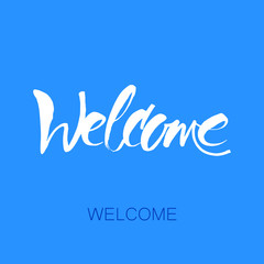 welcome lettering template