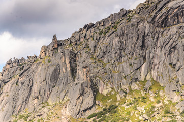 Daylight landscape, view on mountains and rocks, Ergaki