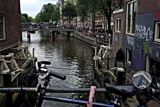 Los canales de Amsterdam (Holanda)