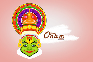  Beautiful Illustration,Greeting,Poster Or Banner Design For Festival Of Onam Celebration. 