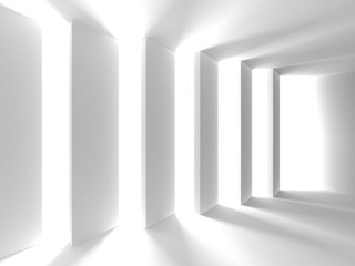 White Architecture Construction Modern Interior Background