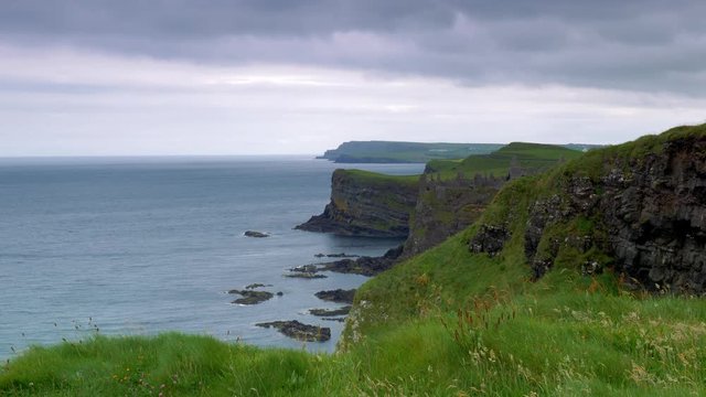 Cliffs At The Magheracross Viewpoint, Northern Ireland - Graded Version
