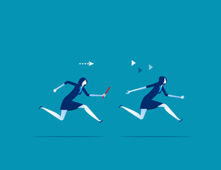 Business people and teamwork. Concept business vector illustration.