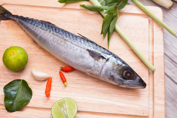 Prepare the fish on a cutting board