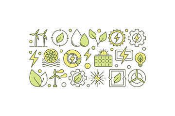 Vector eco energy illustration