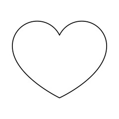 heart icon over white background vector illustration