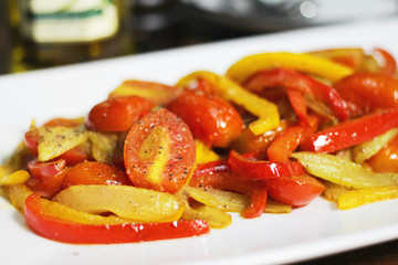 fried tomatoes with chilli