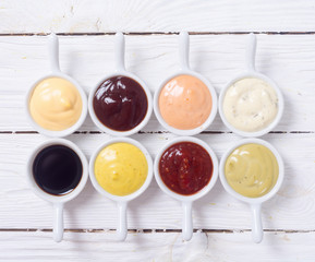 Set of sauces