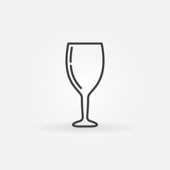 Wine glass concept vector icon
